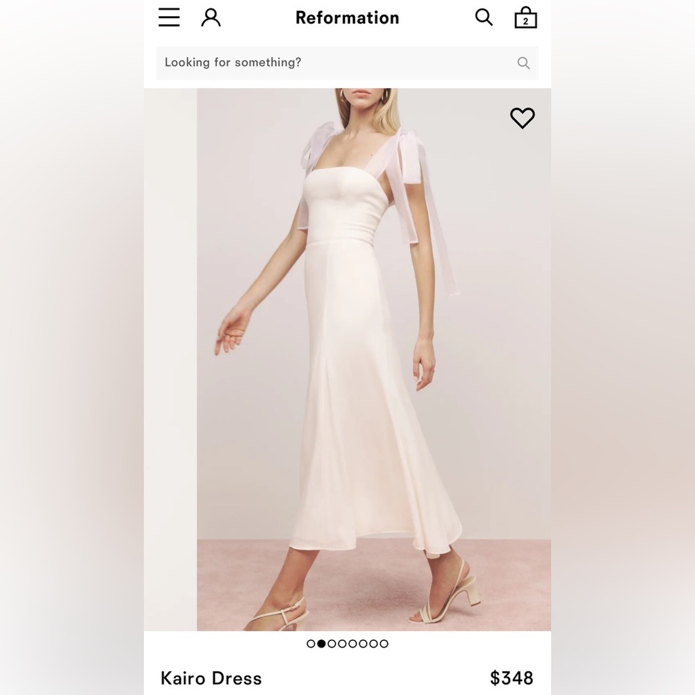 Reformation White Dress NEW WITH TAGS